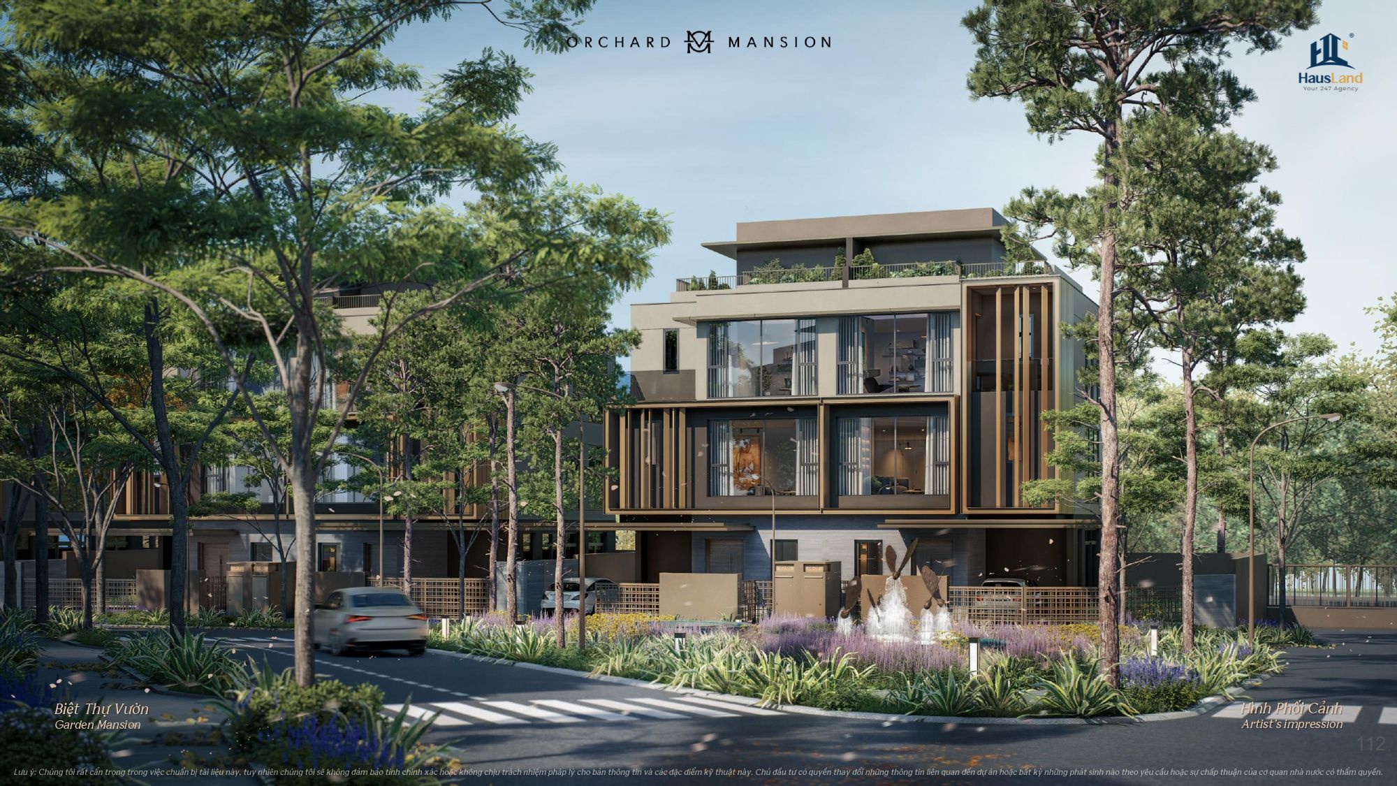 Biệt thự vườn dự án Orchard Mansion
