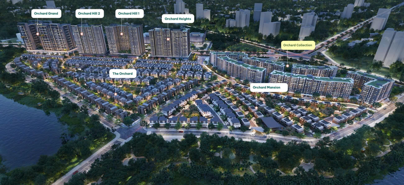 Vì sao Orchard Mansion là Phân Khu Biệt Thự Giới Hạn Được Vinh Danh? Tổng các phân khu tại Đại đô thị Sycamore